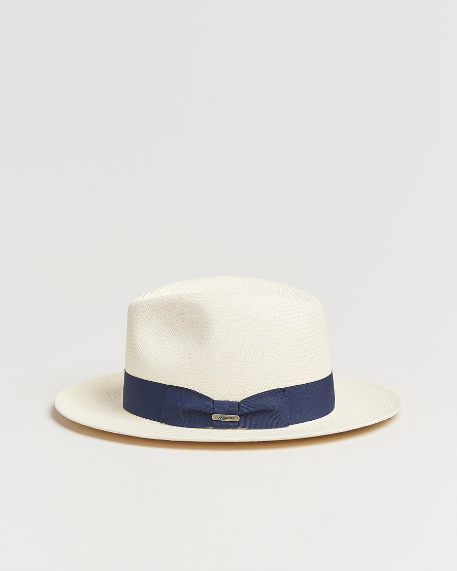 Hombres | Sombreros y gorras | Wigéns | Panama Hat White/Navy