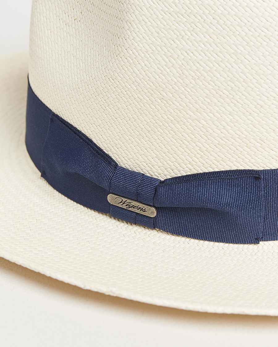Hombres | Sombreros y gorras | Wigéns | Panama Hat White/Navy