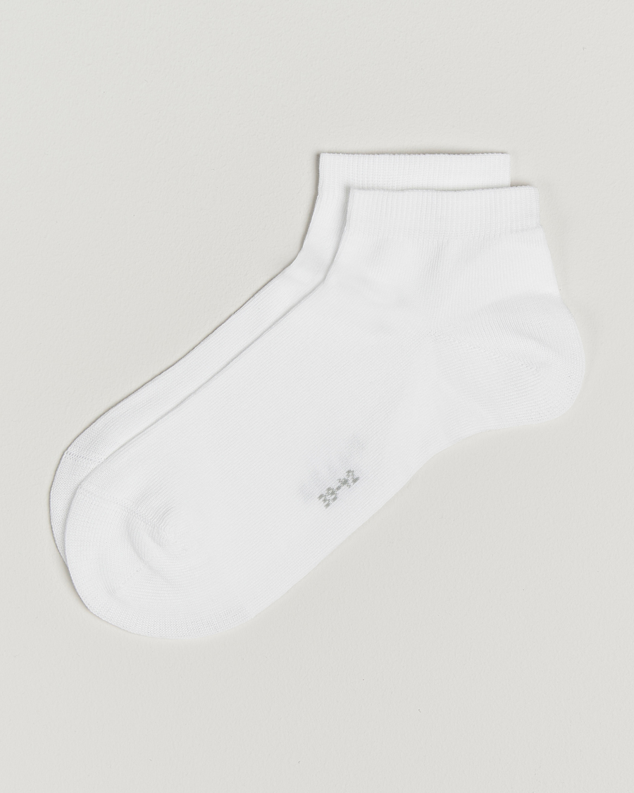 Hombres | Ropa interior y calcetines | Falke | Happy 2-Pack Cotton Sneaker Socks White