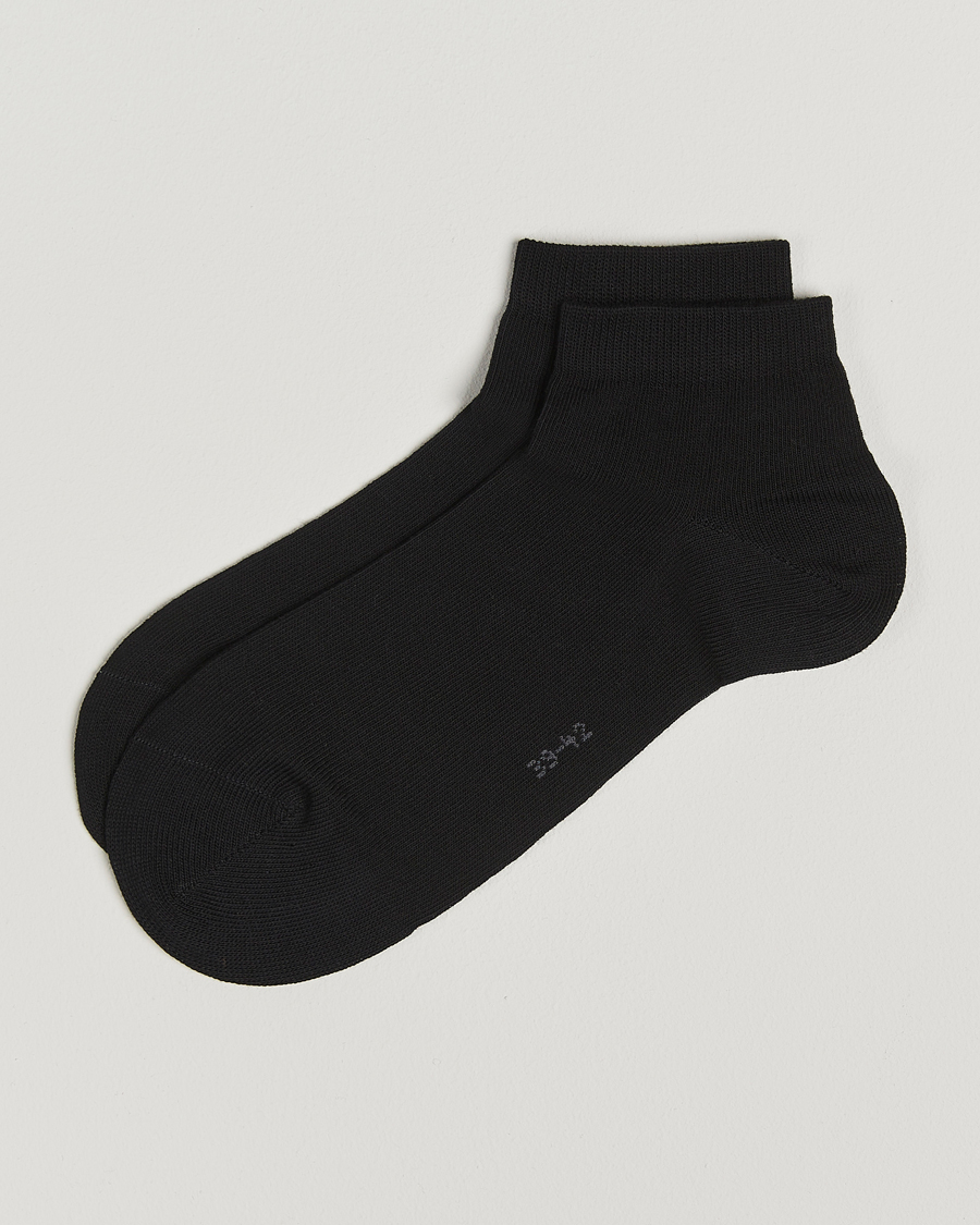 Hombres | Ropa interior y calcetines | Falke | Happy 2-Pack Cotton Sneaker Socks Black
