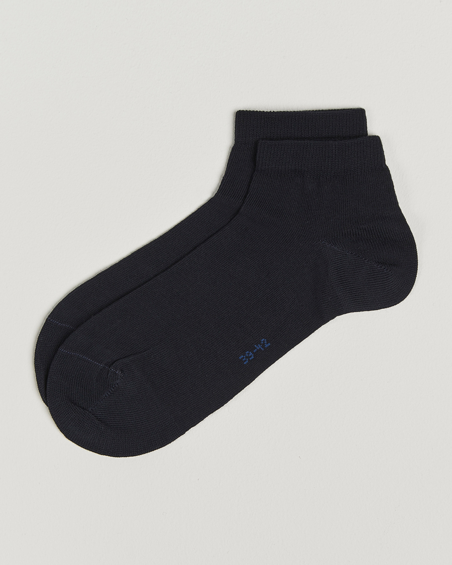 Hombres | Ropa interior y calcetines | Falke | Happy 2-Pack Cotton Sneaker Socks Dark Navy