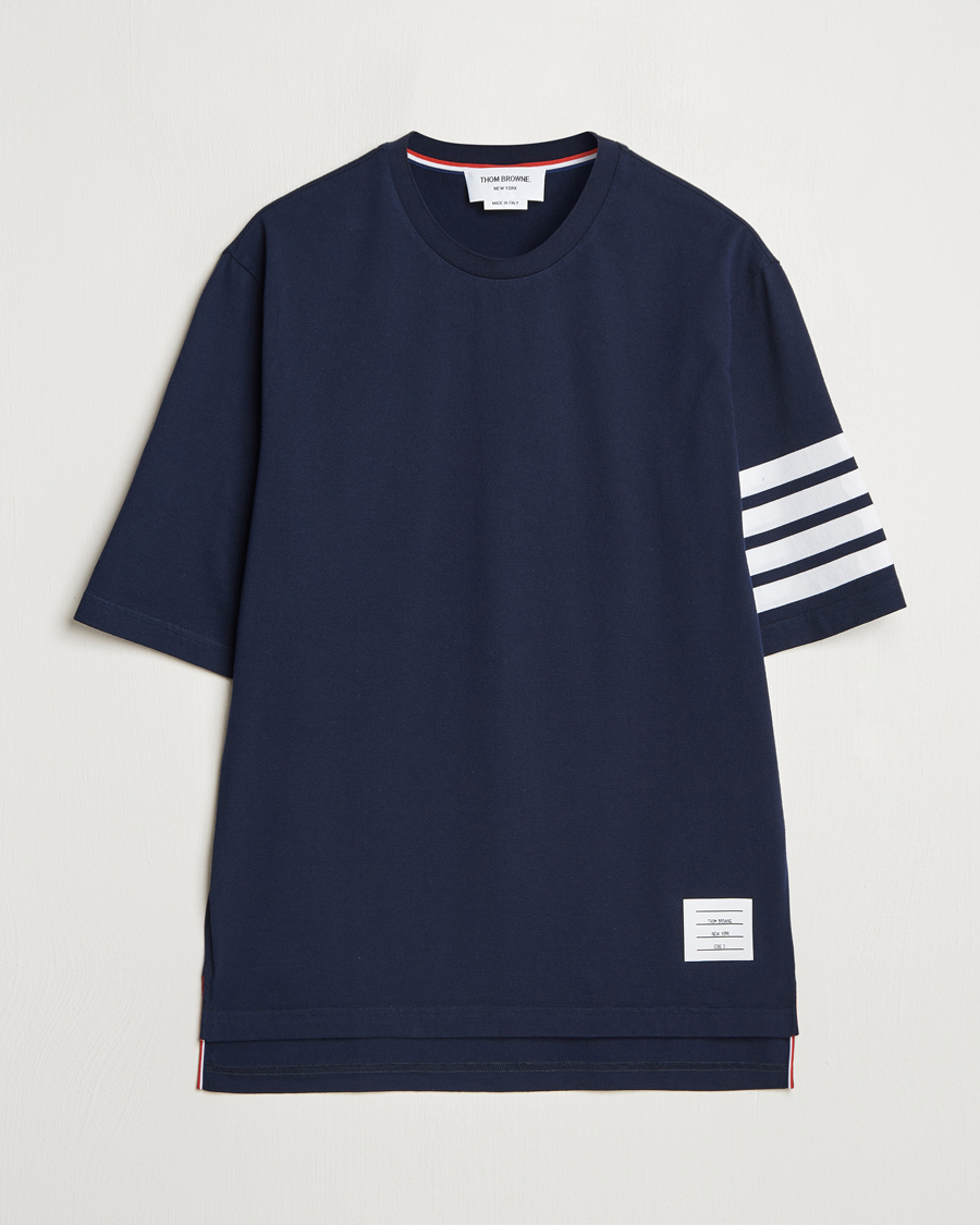Hombres | Camisetas | Thom Browne | 4-Bar T-Shirt Navy