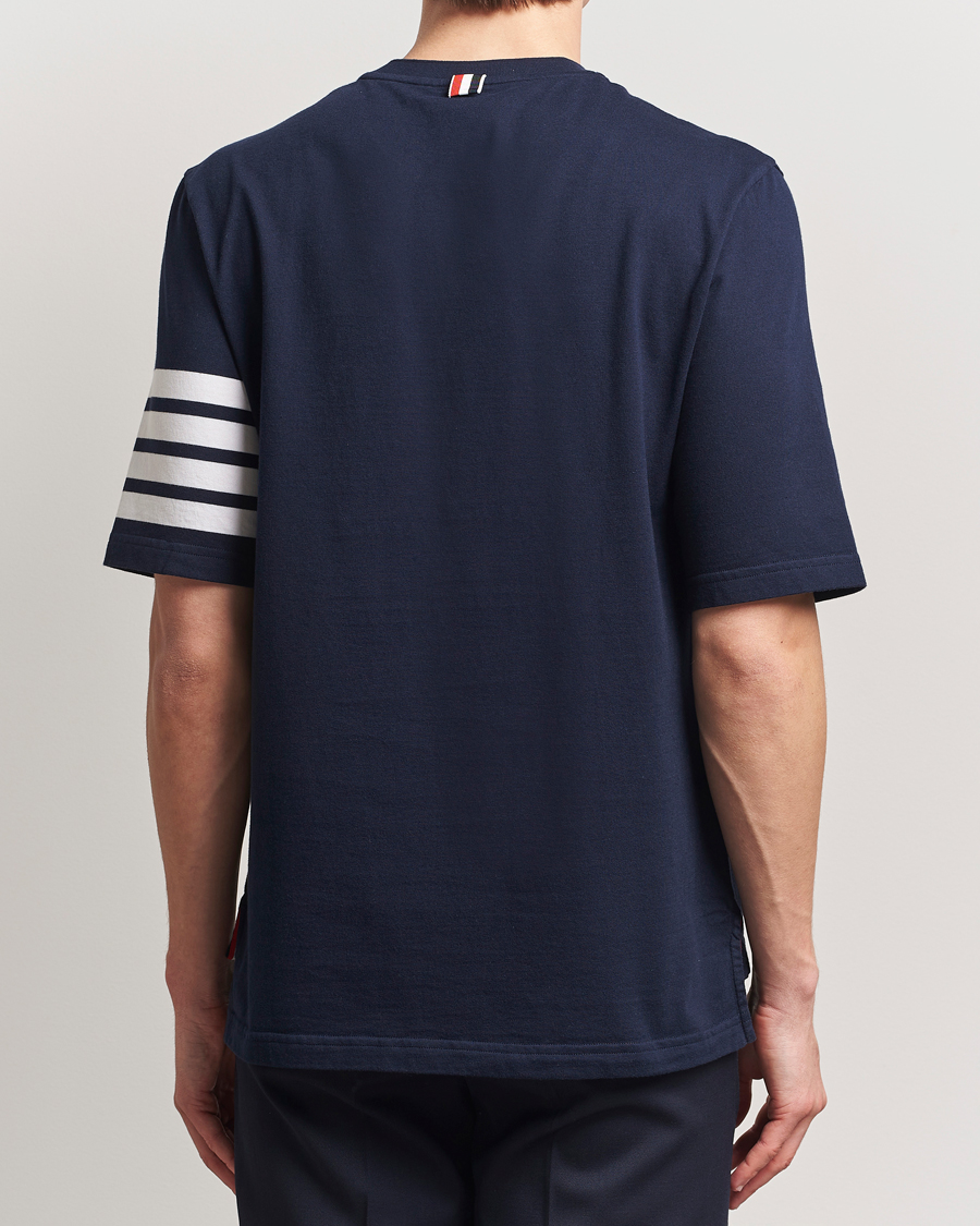 Hombres | Camisetas | Thom Browne | 4-Bar T-Shirt Navy