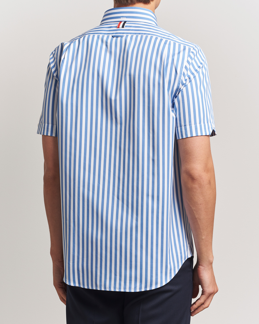 Hombres | Camisas | Thom Browne | Short Sleeve Button Down Shirt Medium Blue