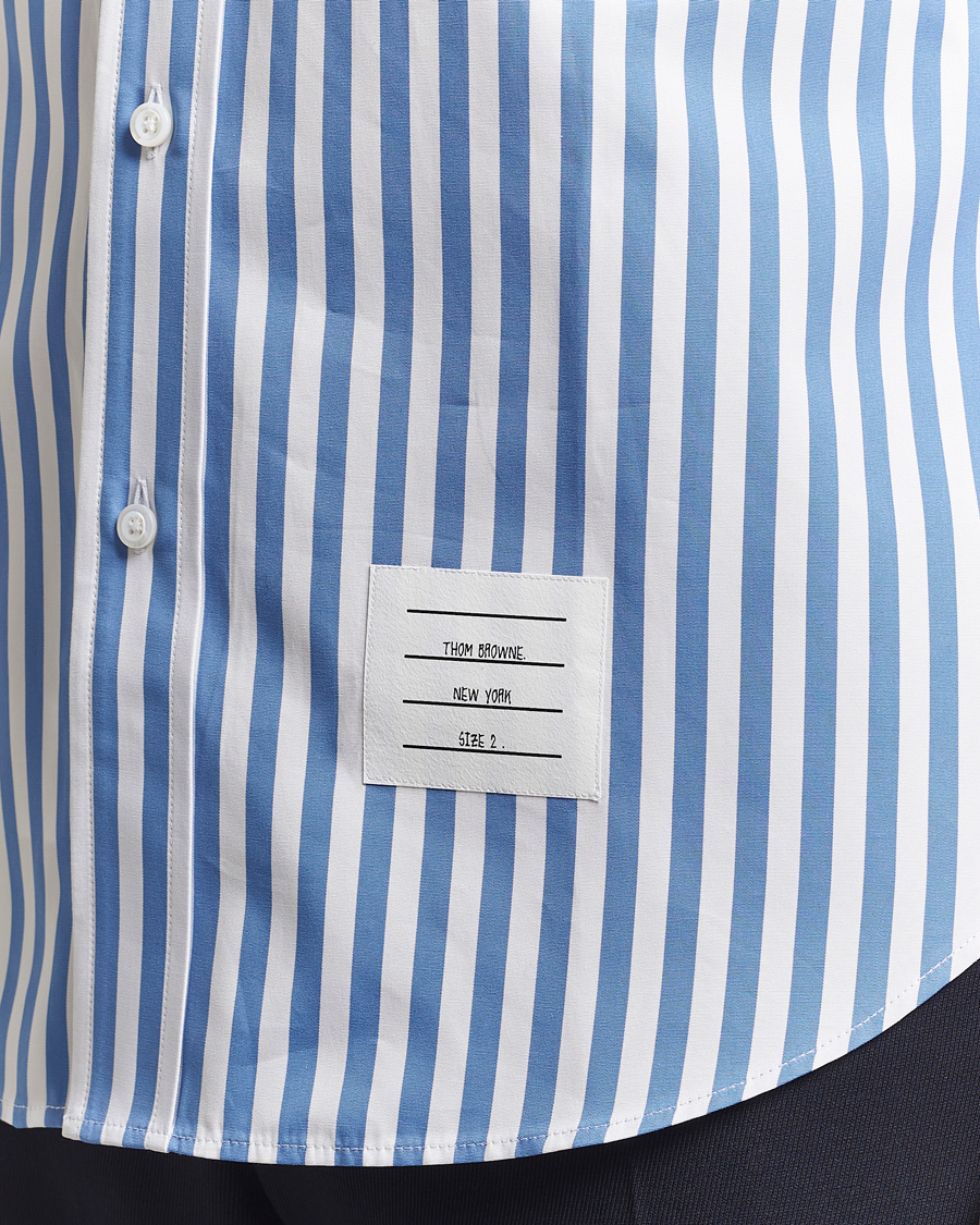 Hombres | Camisas | Thom Browne | Short Sleeve Button Down Shirt Medium Blue