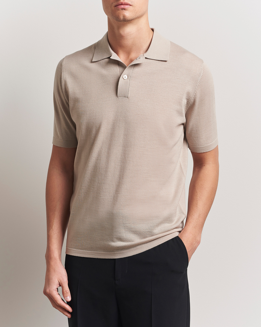 Hombres | Polos | Samsøe Samsøe | Sarown Knitted Polo Pure Cashmere