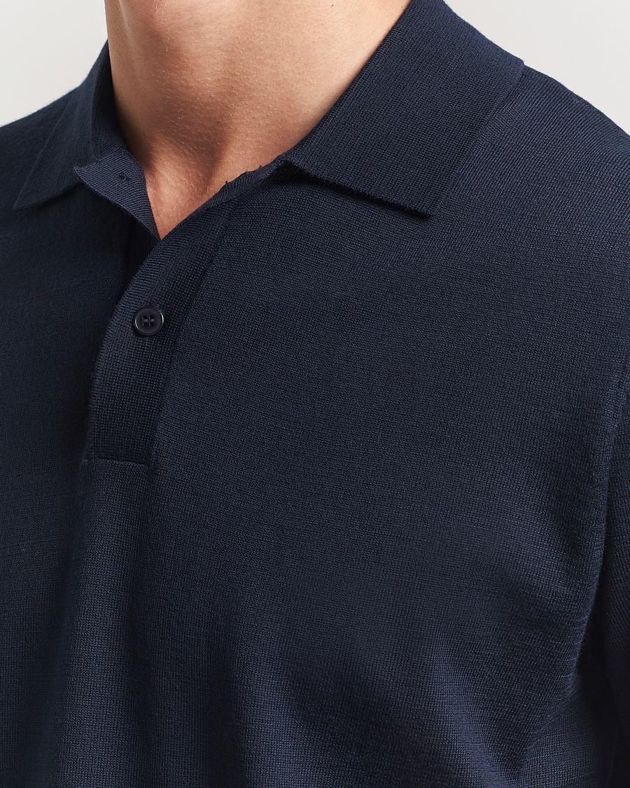 Hombres | Polos | Samsøe Samsøe | Sarown Knitted Polo Salute Navy