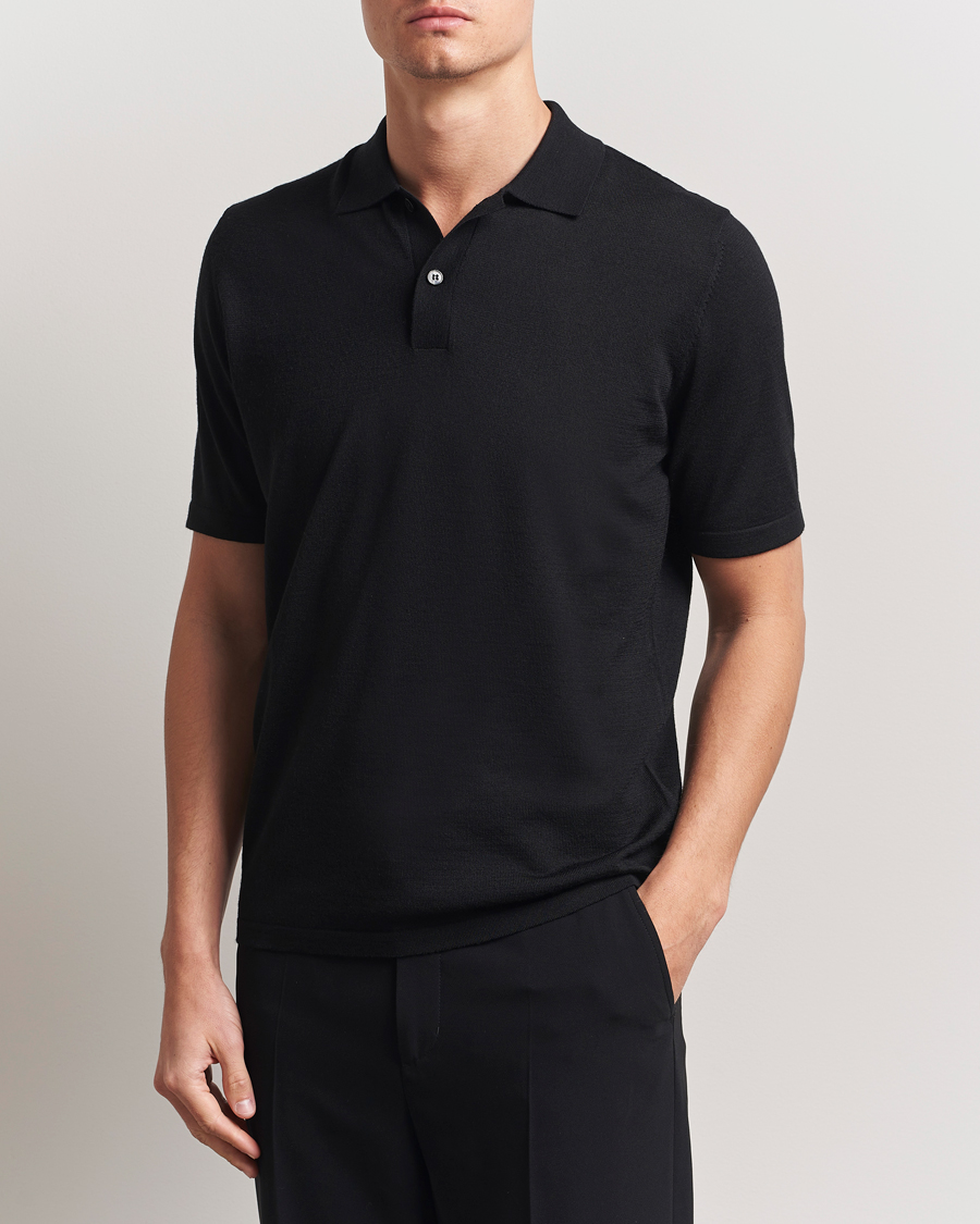 Hombres | Polos | Samsøe Samsøe | Sarown Knitted Polo Black
