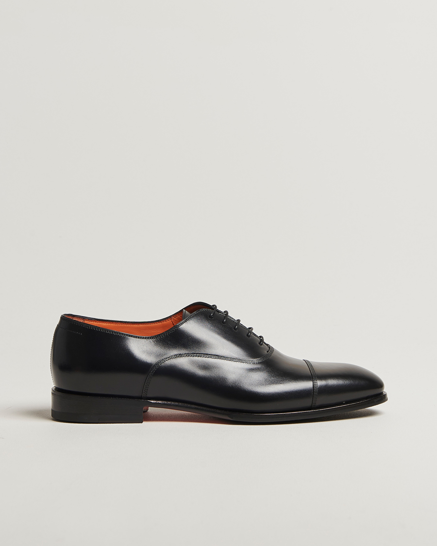 Hombres | Zapatos Oxford | Santoni | Adrian Oxford Black Calf