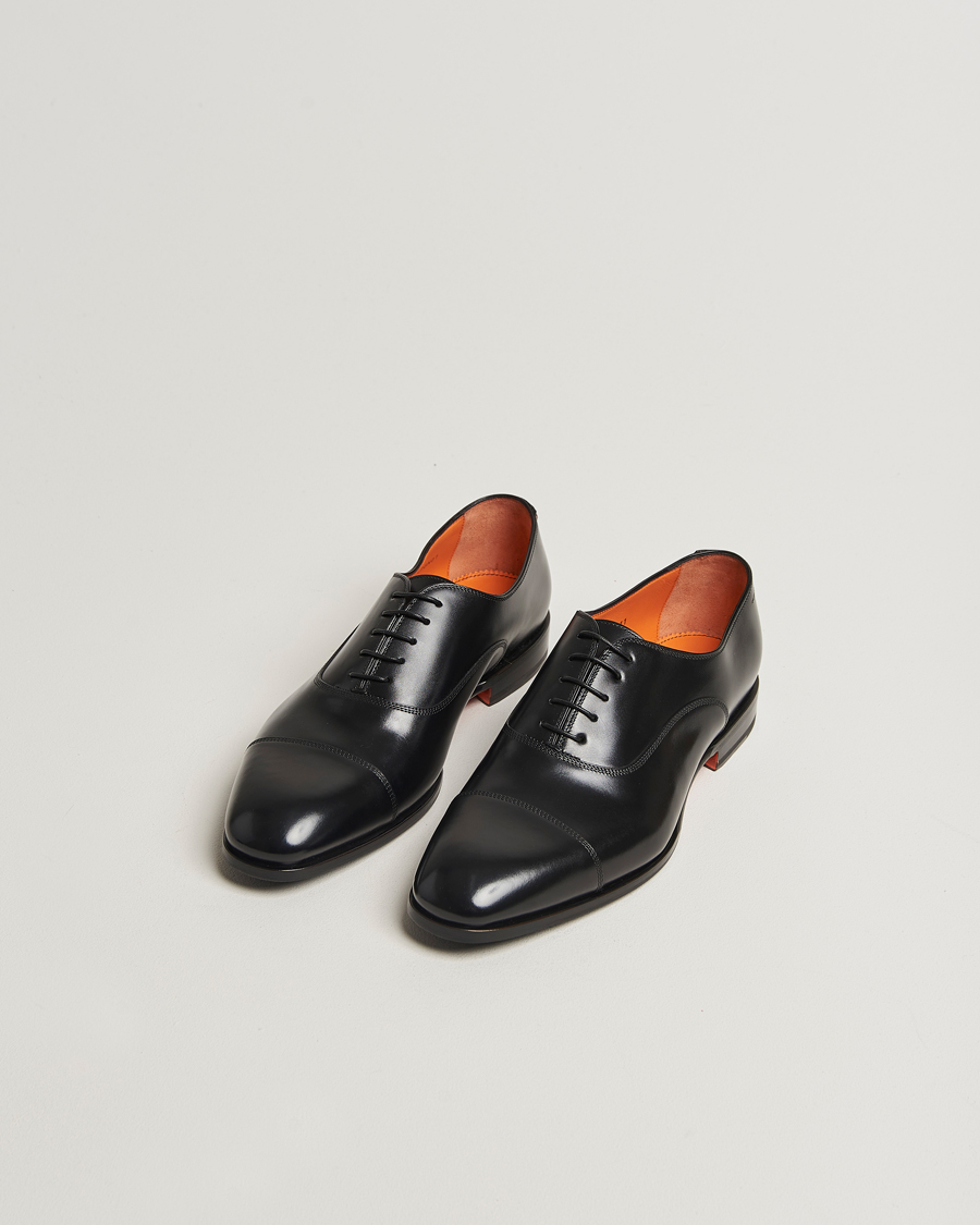 Hombres | Zapatos Oxford | Santoni | Adrian Oxford Black Calf