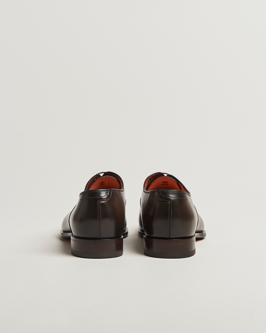 Hombres | Zapatos Oxford | Santoni | Adrian Oxford Dark Brown Calf