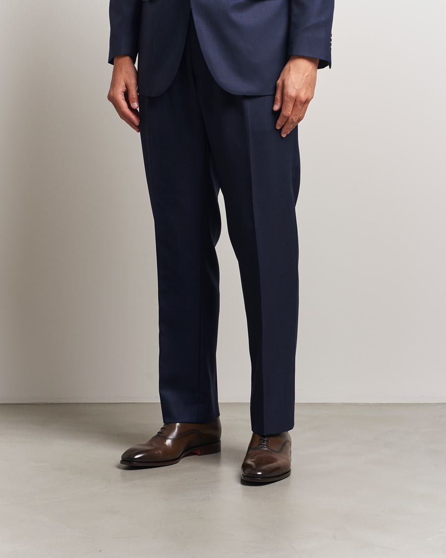 Hombres | Zapatos Oxford | Santoni | Adrian Oxford Dark Brown Calf