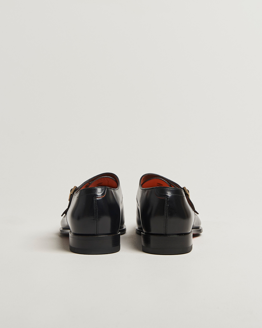 Hombres | Zapatos monk strap | Santoni | Adrian Double Monk Black Calf