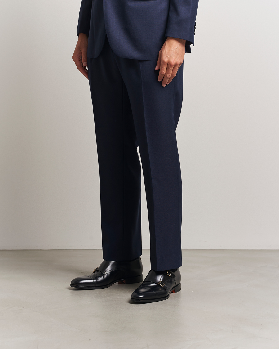 Hombres | Zapatos monk strap | Santoni | Adrian Double Monk Black Calf