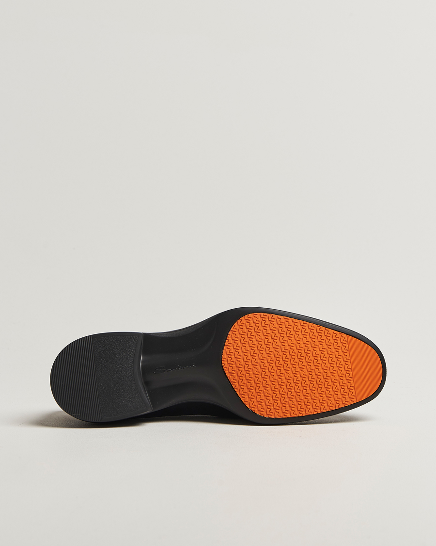Hombres | Mocasines | Santoni | Easy Penny Loafer Black Calf