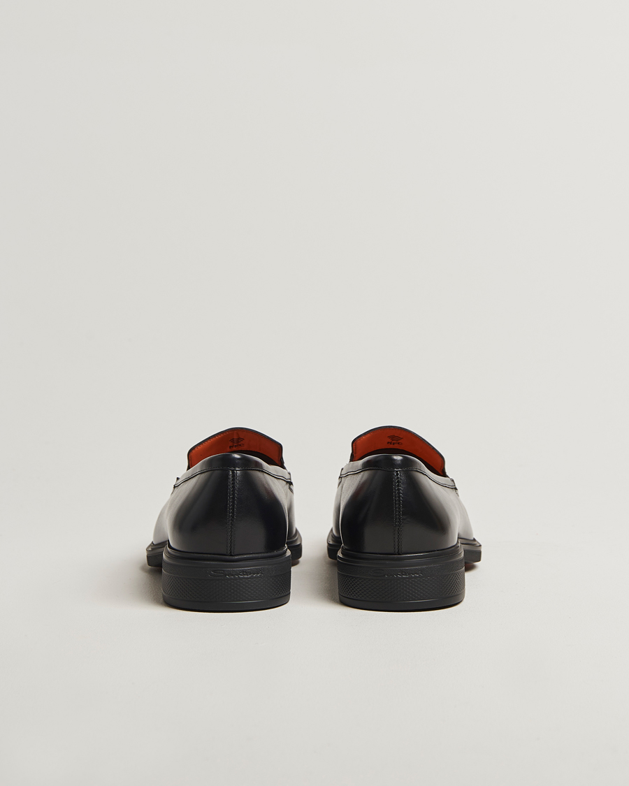 Hombres | Mocasines | Santoni | Easy Penny Loafer Black Calf
