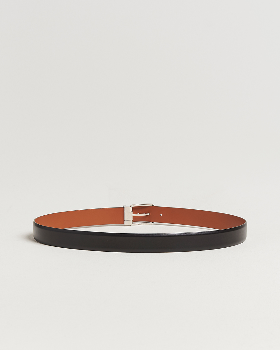 Hombres | Cinturones | Santoni | Classic Leather Belt Black Calf