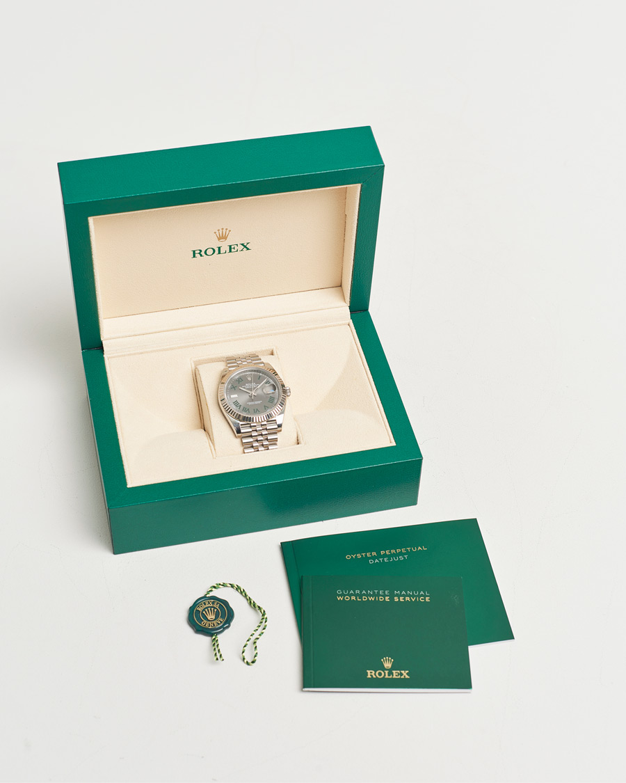 Hombres | Rolex Pre-Owned Datejust 41mm Wimbledon | Rolex Pre-Owned | Datejust 41mm Wimbledon