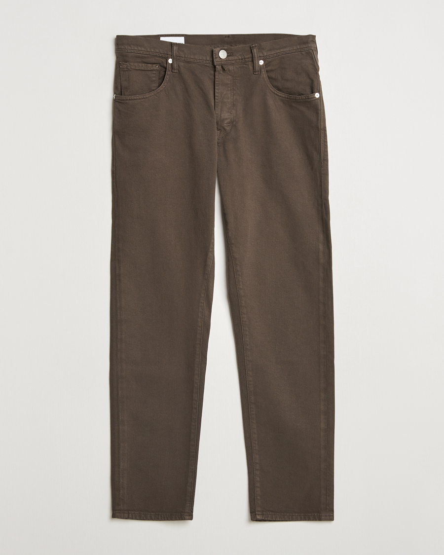 Hombres | Pantalones | Incotex | 5-Pocket Cotton Stretch Pants Dark Brown