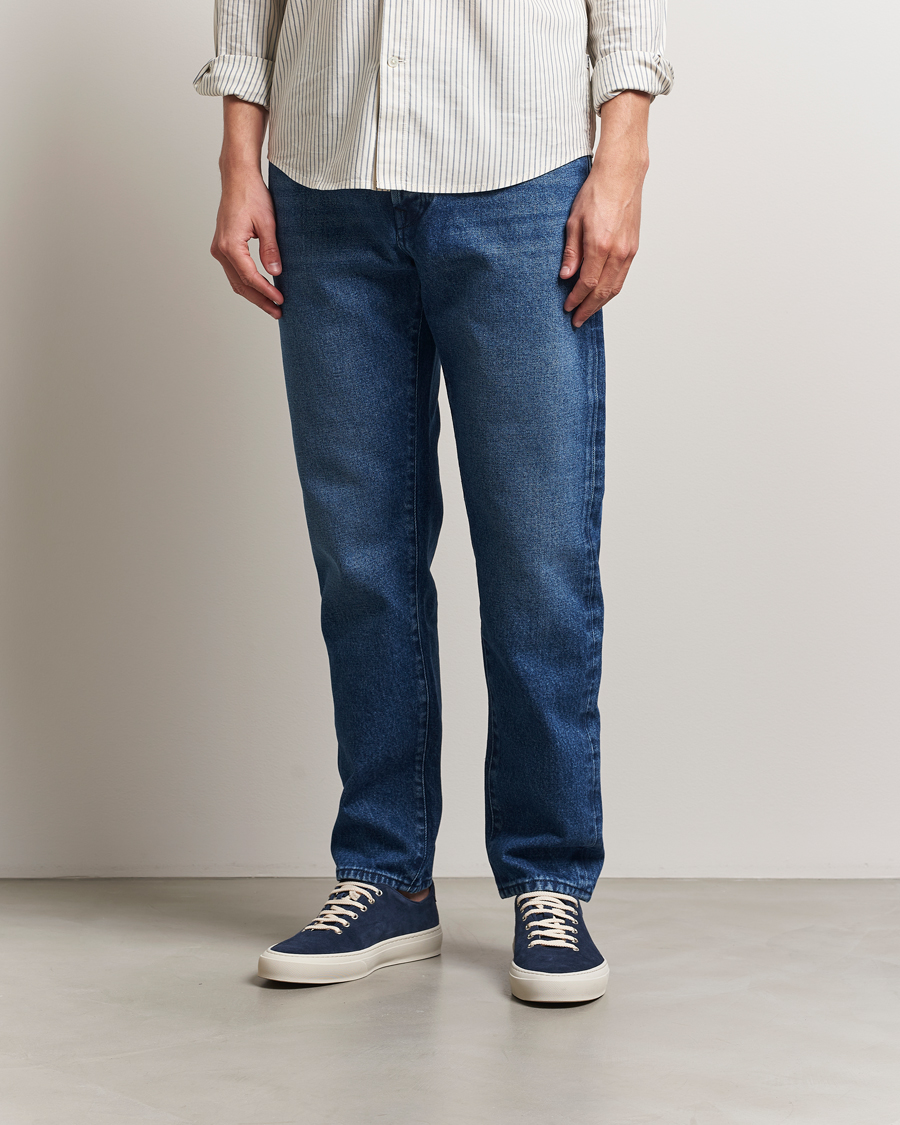 Hombres | Vaqueros | Incotex | 5-Pocket Stretch Denim Dark Wash