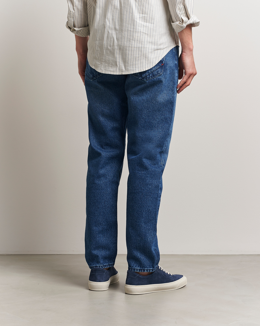 Hombres | Vaqueros | Incotex | 5-Pocket Stretch Denim Dark Wash
