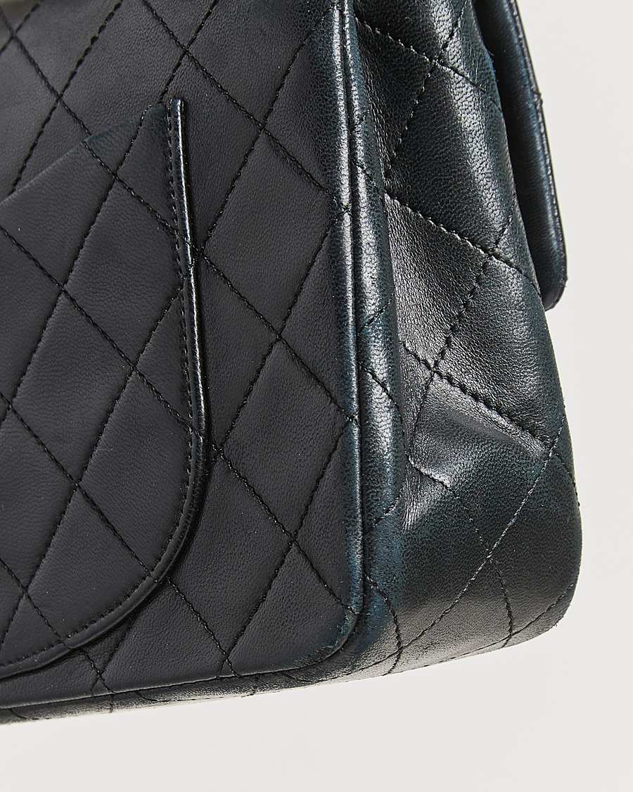 Hombres | Chanel Pre-Owned Classic Double Flap Small Lambskin Black | Chanel Pre-Owned | Classic Double Flap Small Lambskin Black