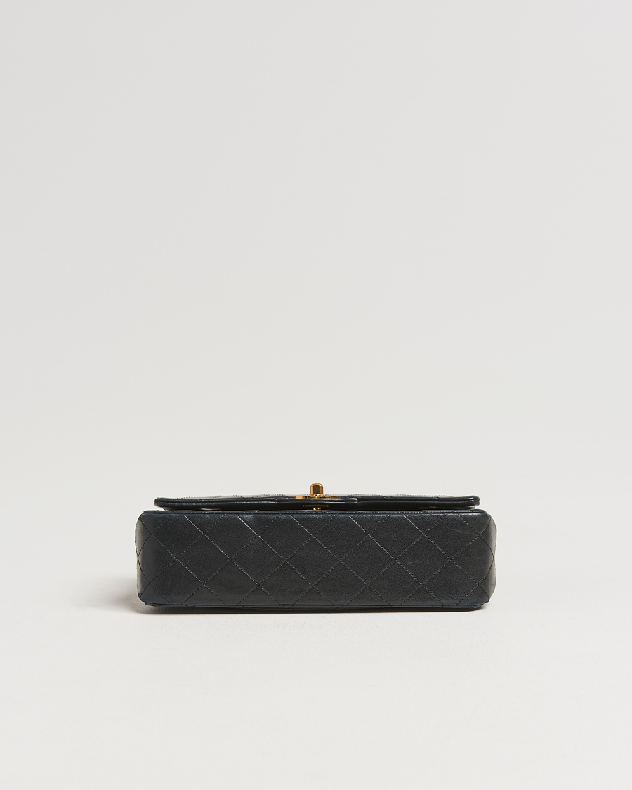 Hombres | Chanel Pre-Owned Classic Double Flap Small Lambskin Black | Chanel Pre-Owned | Classic Double Flap Small Lambskin Black