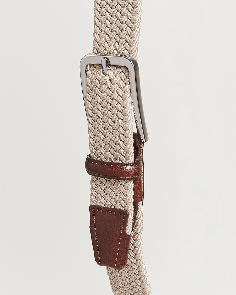 Hombres | Cinturones | BOSS BLACK | Clorio Elastic Woven Belt Light Beige