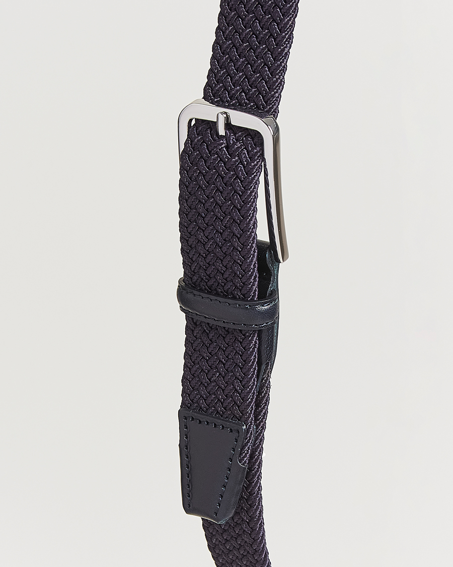 Hombres | Cinturones | BOSS BLACK | Clorio Elastic Woven Belt Navy