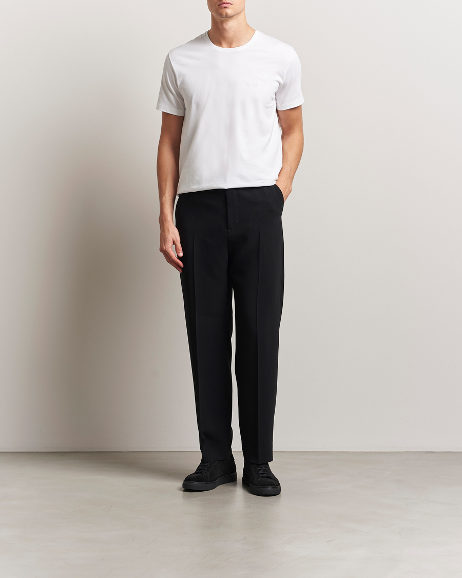 Hombres | Camisetas | BOSS BLACK | 2-Pack Relaxed Fit Crew Neck T-Shirt White