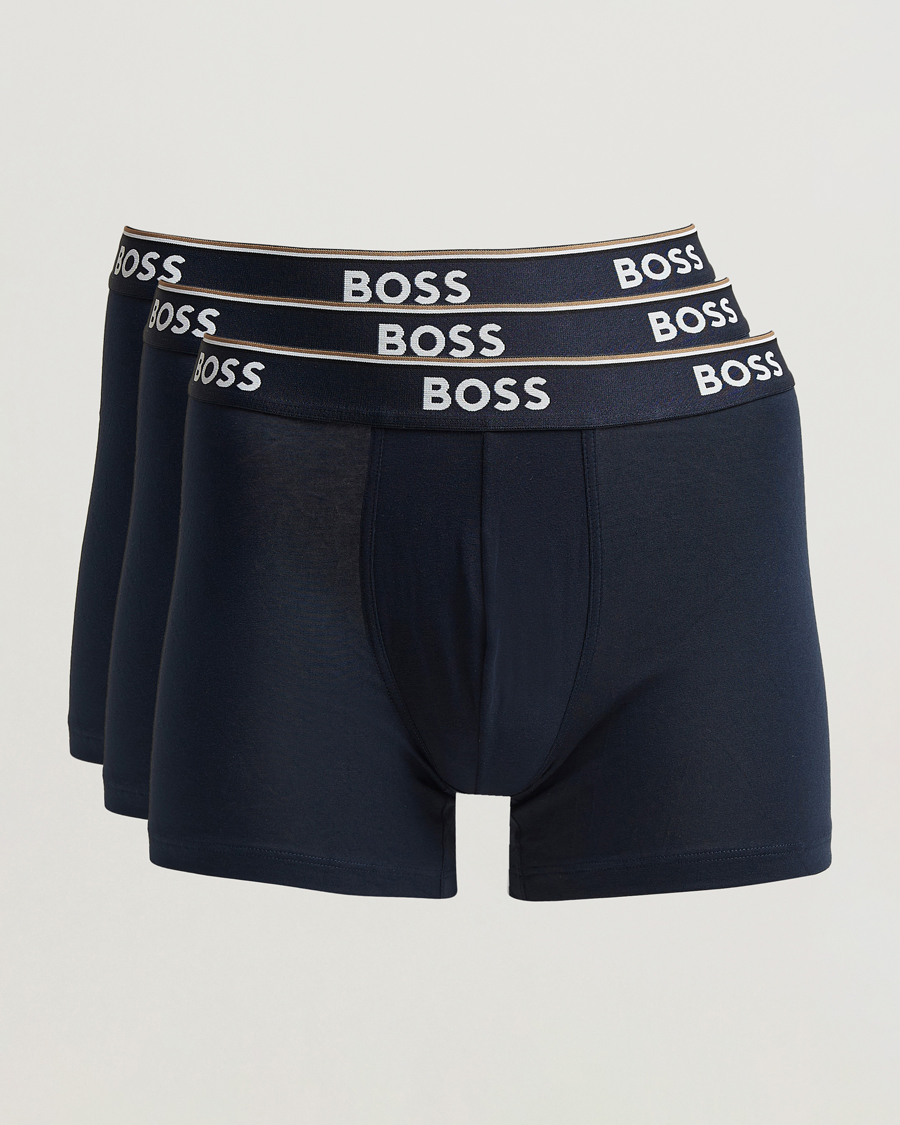 Hombres | Ropa interior y calcetines | BOSS BLACK | 3-Pack Boxer Brief Open Blue