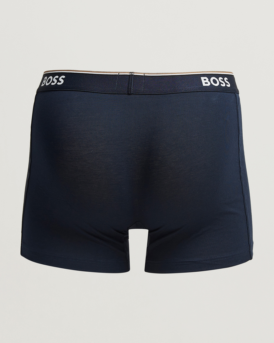 Hombres | Ropa interior y calcetines | BOSS BLACK | 3-Pack Boxer Brief Open Blue