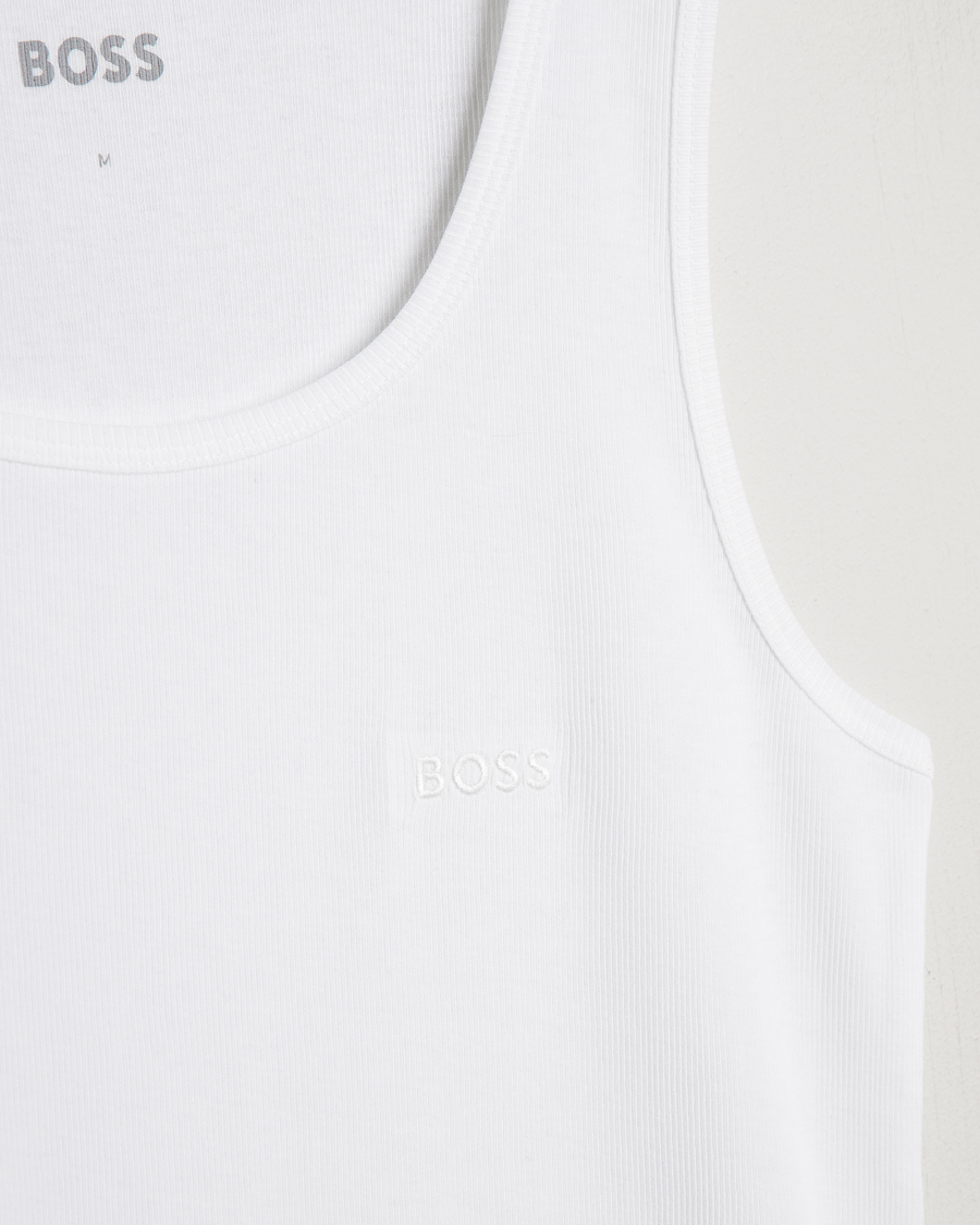 Hombres | Camisetas | BOSS BLACK | 3-Pack Ribbed Tank Top White