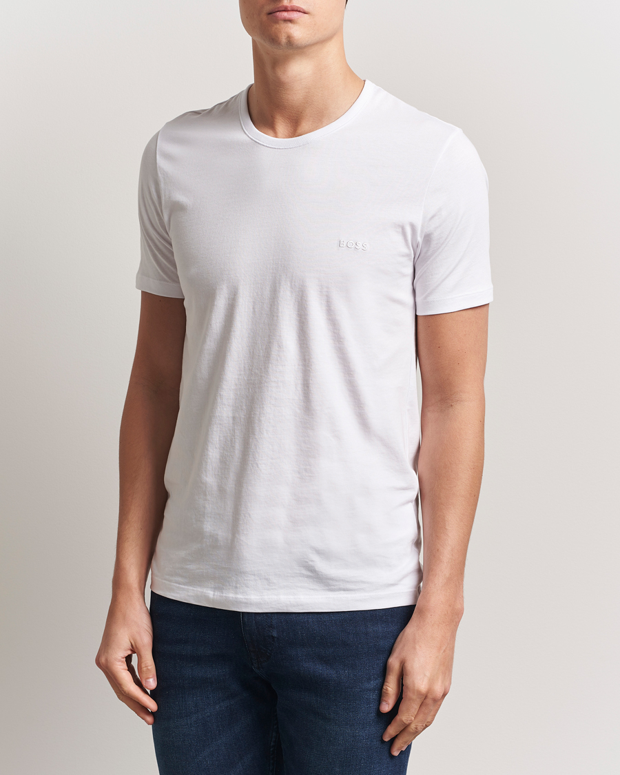 Hombres | Camisetas | BOSS BLACK | 3-Pack Crew Neck T-Shirt White