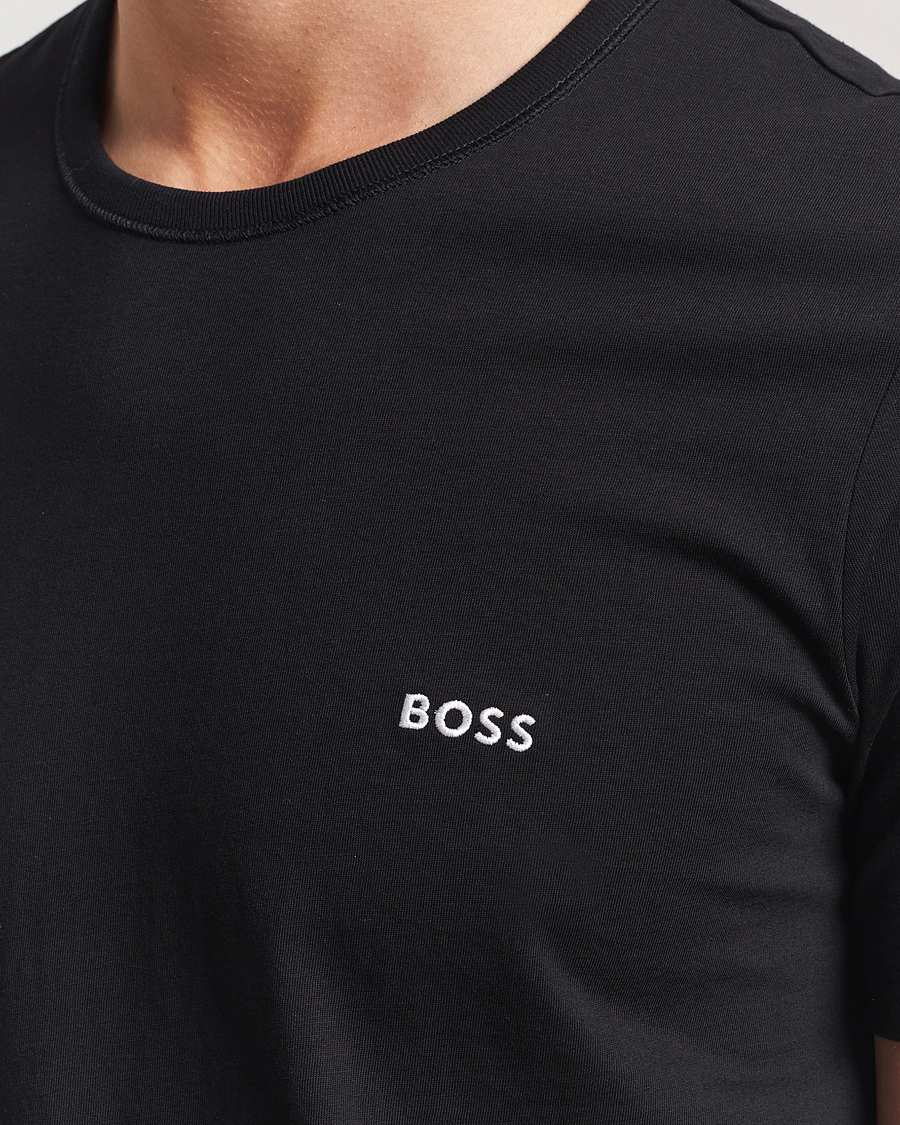 Hombres | Camisetas | BOSS BLACK | 3-Pack Crew Neck T-Shirt White/Navy/Black