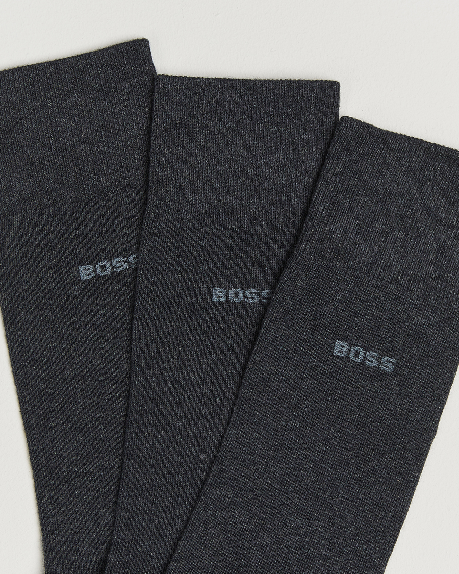 Hombres | Ropa interior y calcetines | BOSS BLACK | 3-Pack RS Uni Socks Charcoal
