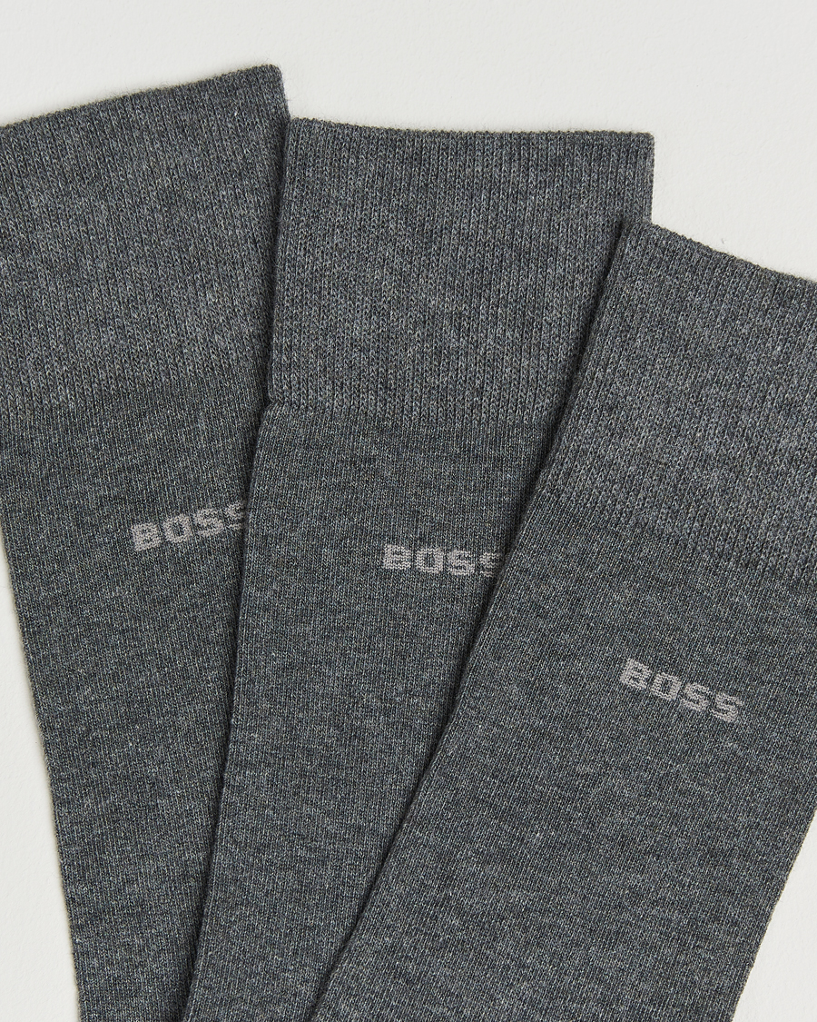 Hombres | Ropa interior y calcetines | BOSS BLACK | 3-Pack RS Uni Socks Medium Grey