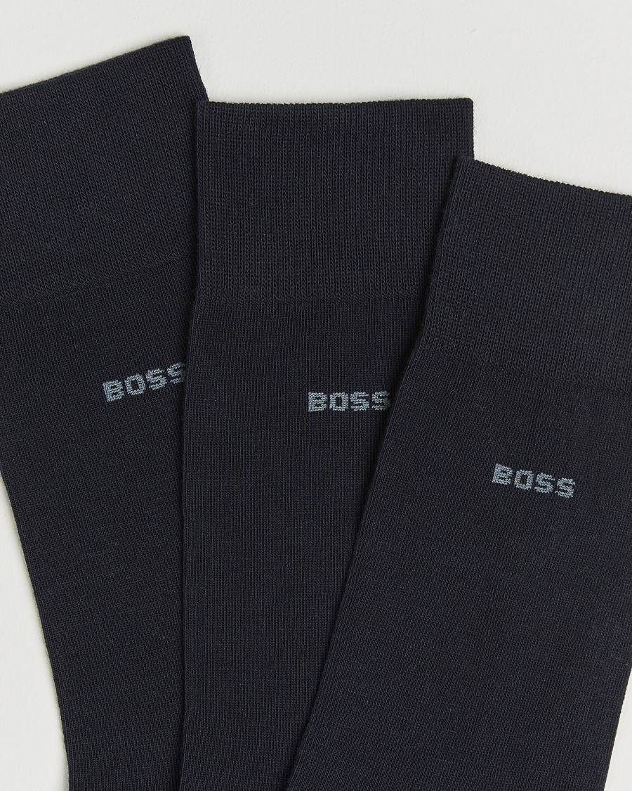 Hombres | Ropa interior y calcetines | BOSS BLACK | 3-Pack RS Uni Socks Dark Blue