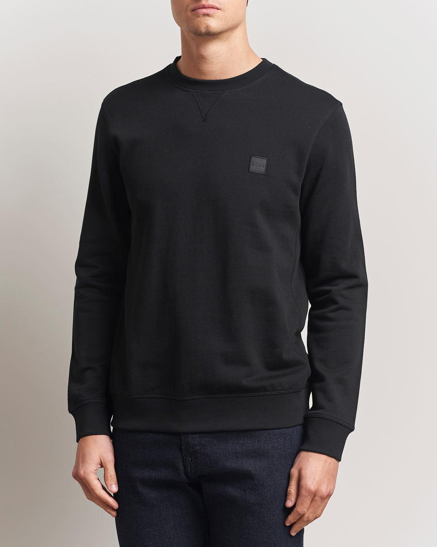 Hombres | Jerséis y prendas de punto | BOSS ORANGE | Westart Logo Sweatshirt Black