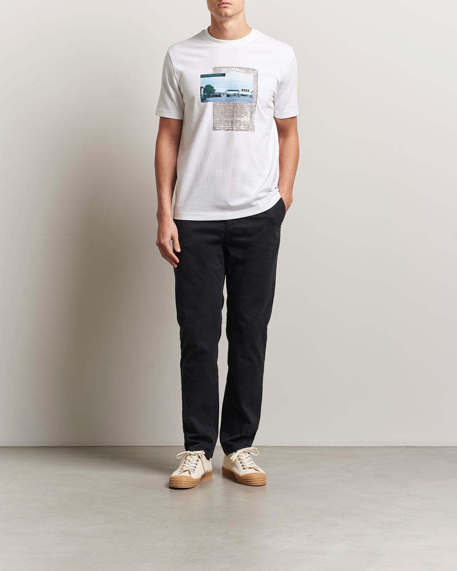 Hombres | Pantalones | BOSS ORANGE | Tapered Fit Cotton Chinos Black