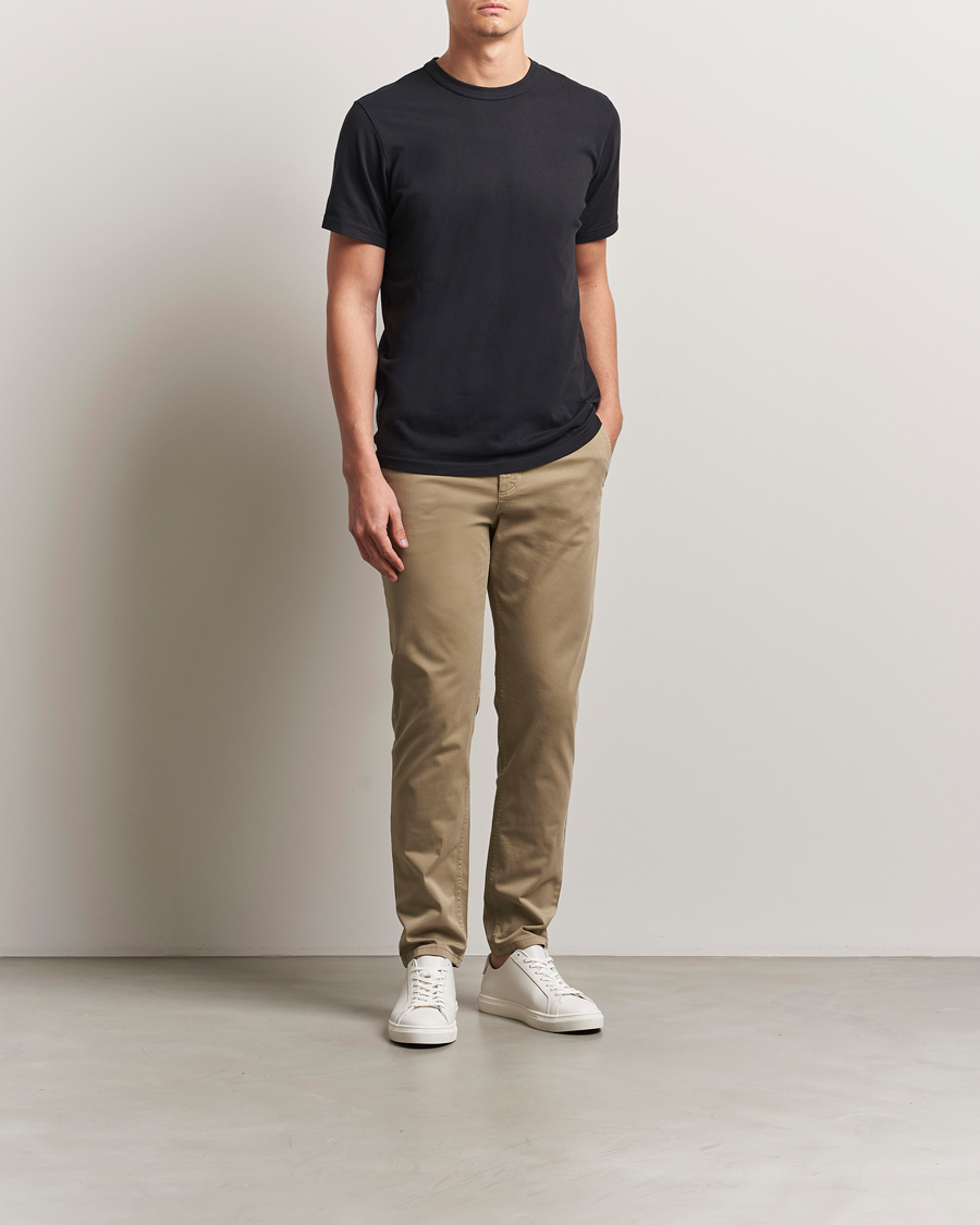 Hombres | Pantalones | BOSS ORANGE | Tapered Fit Cotton Chinos Beige