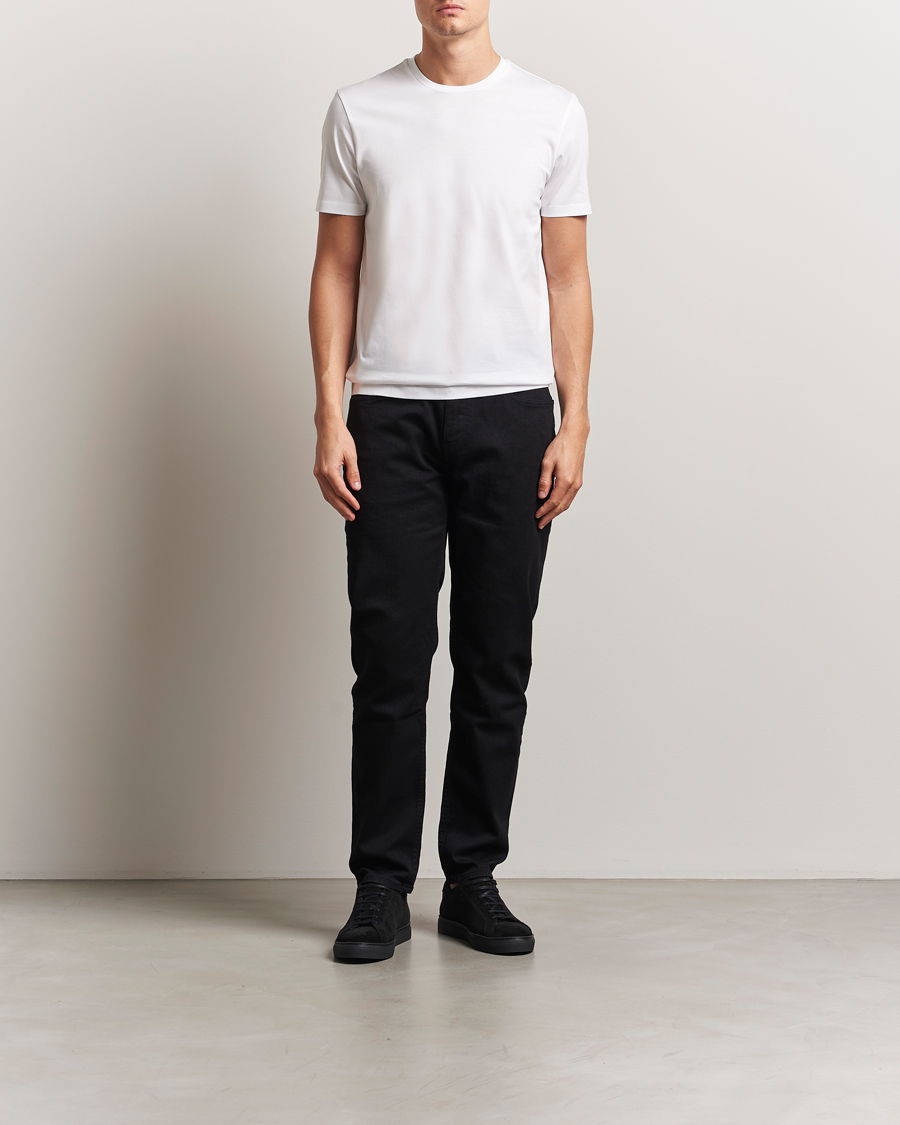 Hombres | Camisetas | BOSS BLACK | Tessler Mercerized Crew Neck T-Shirt White