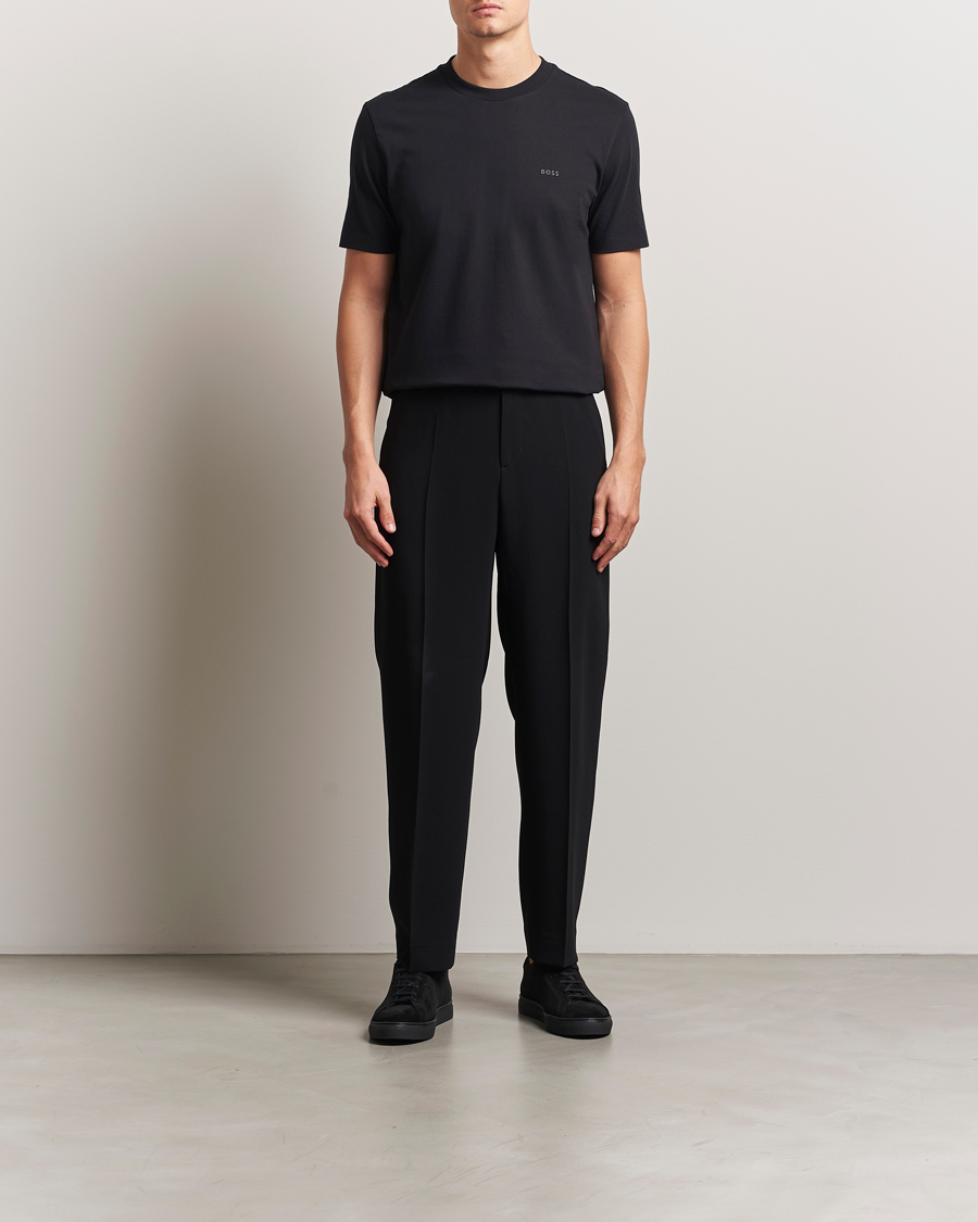 Hombres | Camisetas | BOSS BLACK | Thompson Crew Neck T-Shirt Black