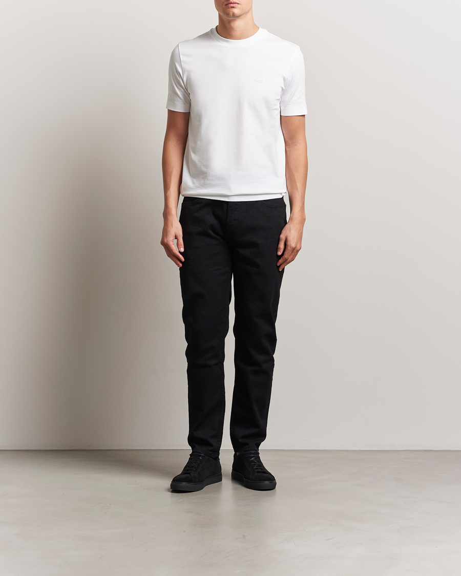 Hombres | Camisetas | BOSS BLACK | Thompson Crew Neck T-Shirt White
