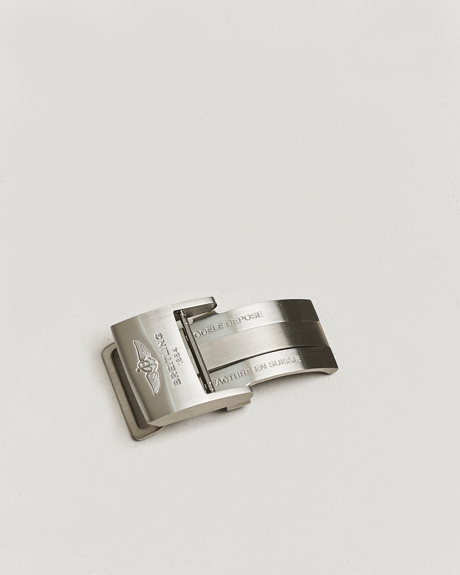 Hombres | Pre-owned Accesorios | Breitling Pre-Owned | Breitling Deployment Clasp - 2 Leather 22mm