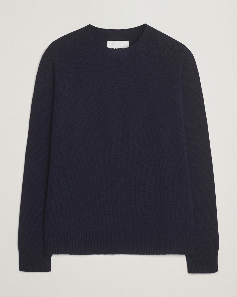 Hombres | Jerséis y prendas de punto | Jil Sander | Wool/Cashmere Round Neck Sweater Navy