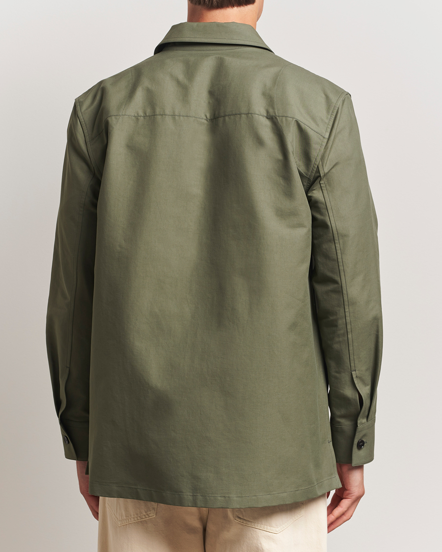 Hombres | Camisas | Jil Sander | Compact Cotton Overshirt Olive