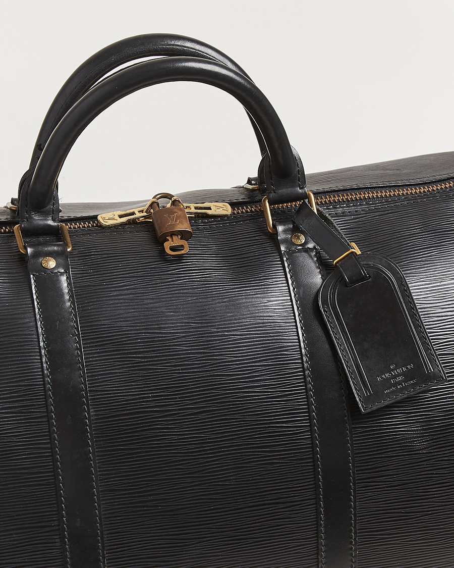 Hombres | Louis Vuitton Pre-Owned Keepall 60 Epi Leather Black | Louis Vuitton Pre-Owned | Keepall 60 Epi Leather Black