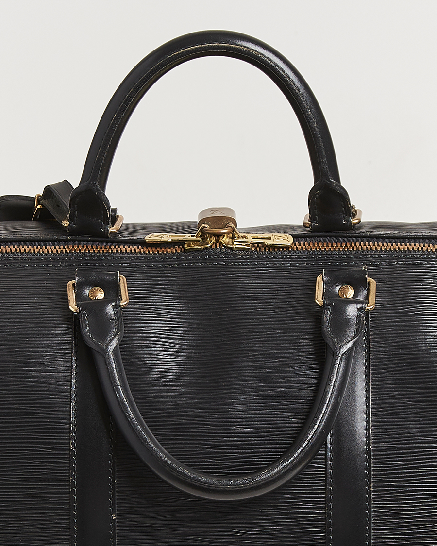 Hombres | Louis Vuitton Pre-Owned Keepall 55 Epi Leather Black | Louis Vuitton Pre-Owned | Keepall 55 Epi Leather Black