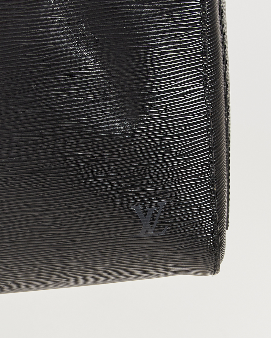 Hombres | Louis Vuitton Pre-Owned Keepall 55 Epi Leather Black | Louis Vuitton Pre-Owned | Keepall 55 Epi Leather Black